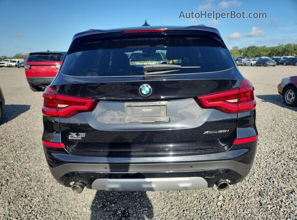 5UXTY5C05M9D90739 2021 BMW X3 Black უკანა ხედი