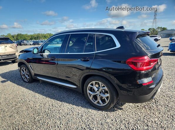 5UXTY5C05M9D90739 2021 BMW X3 Black უკანა მარცხენა