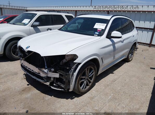5UXTY5C05M9E63656 2021 BMW X3 White Przód lewy