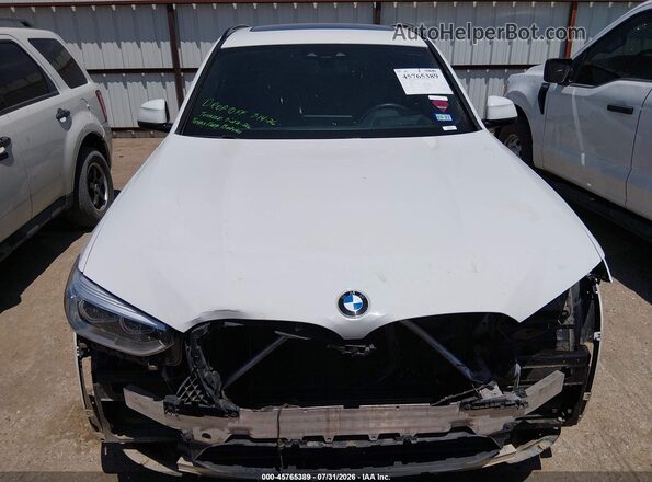 5UXTY5C05M9E63656 2021 BMW X3 White Widok wnętrza z tyłu