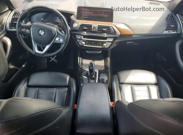 5UXTY5C06M9F16316 2021 BMW X3 Silver Dashboard view