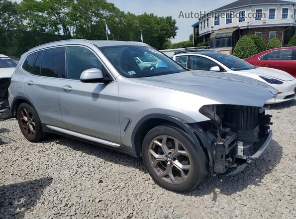 5UXTY5C06M9F16316 2021 BMW X3 Silver Front right