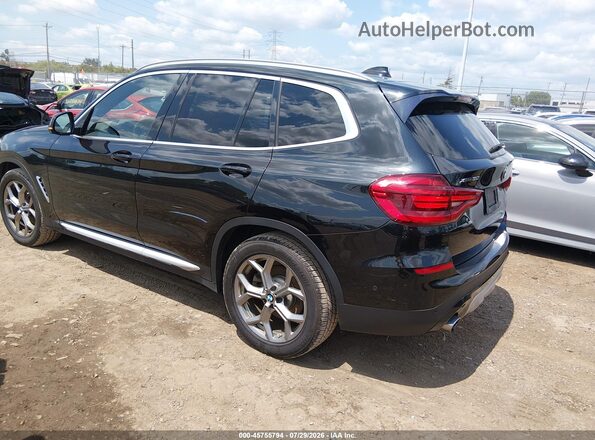 5UXTY5C07L9C62565 2020 BMW X3 Black Rear left