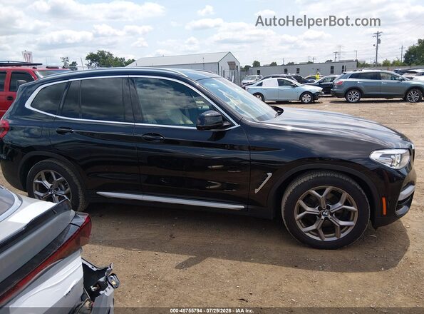 5UXTY5C07L9C62565 2020 BMW X3 Black Rear interior view