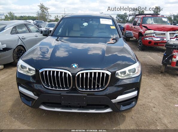 5UXTY5C07L9C62565 2020 BMW X3 Black Instrument cluster view