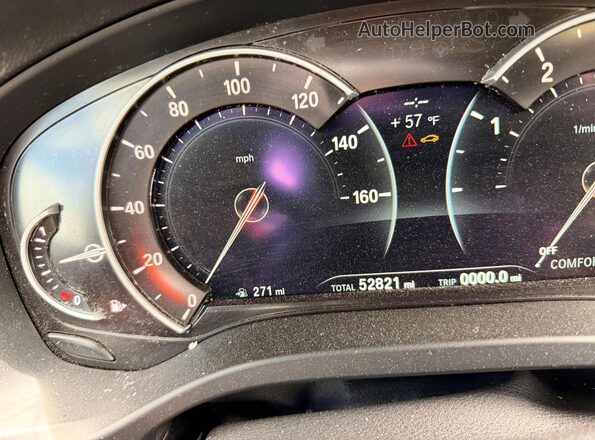 5UXTY5C07M9G33371 2021 BMW X3 White Instrument cluster view