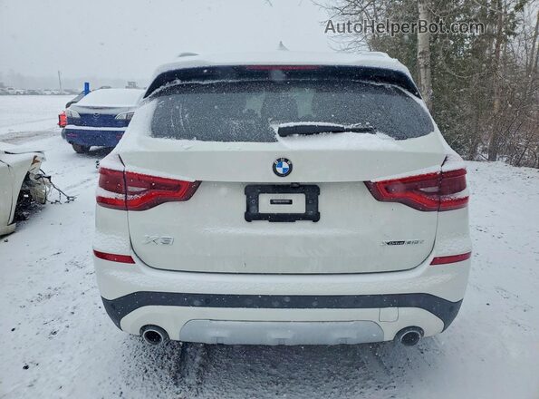 5UXTY5C07M9G99242 2021 BMW X3 White Widok z tyłu