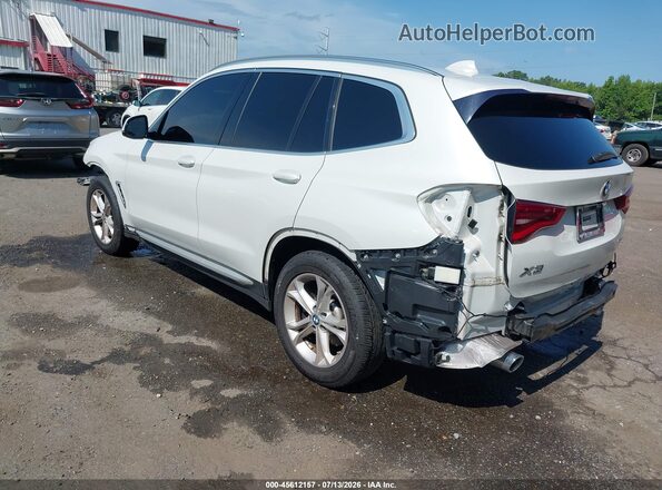 5UXTY5C08M9F41606 2021 BMW X3 White Հետևի ձախ