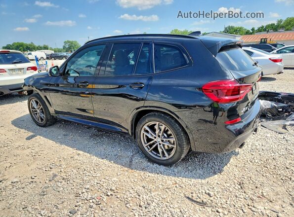 5UXTY5C08M9F54503 2021 BMW X3 Black Rear left