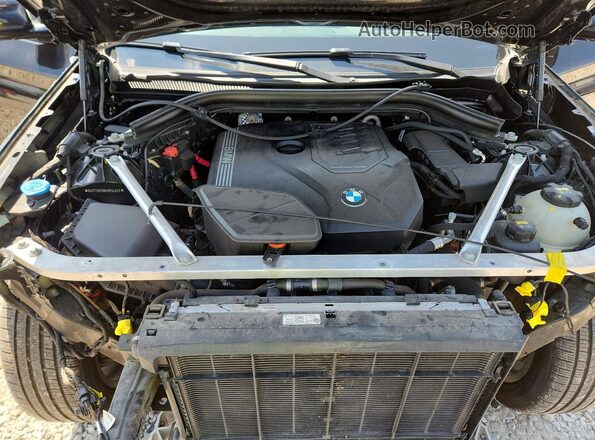 5UXTY5C08M9F54503 2021 BMW X3 Black Engine compartment view