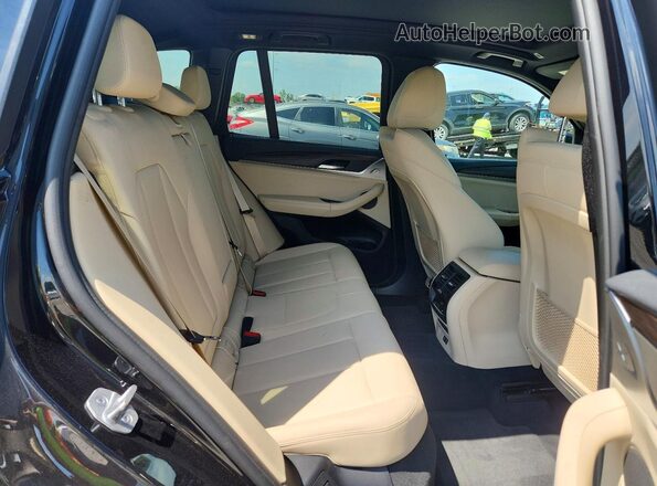 5UXTY5C08M9F54503 2021 BMW X3 Black Rear interior view