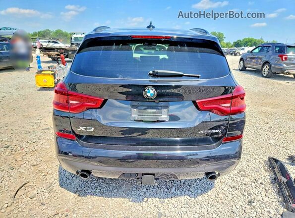 5UXTY5C08M9F54503 2021 BMW X3 Black Rear view