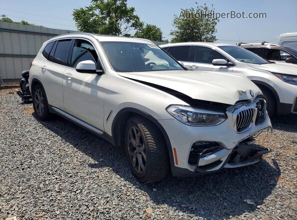 5UXTY5C09L9B25403 2020 BMW X3 Белый Передняя правая четверть