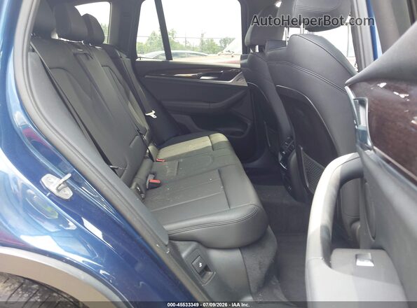 5UXTY5C09L9B63701 2020 BMW X3 Blue VIN կոդի պիտակի տեսք