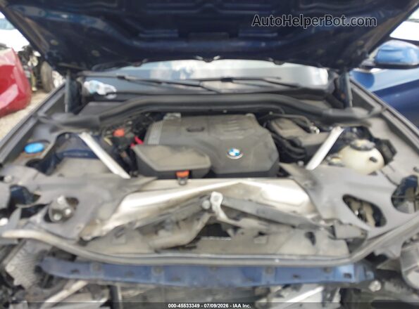 5UXTY5C09L9B63701 2020 BMW X3 Blue Հետևի տեսք
