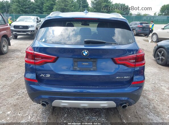 5UXTY5C09L9B63701 2020 BMW X3 Blue 