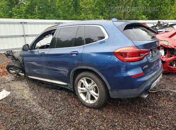 5UXTY5C09L9C68044 2020 BMW X3 Blue Задня ліва чверть