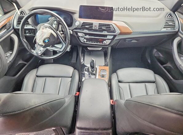 5UXTY5C09LLT31790 2020 BMW X3 Silver Առջևի վահանակի տեսք