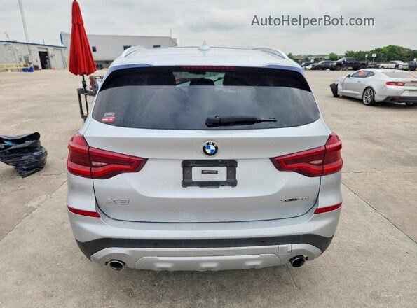 5UXTY5C09LLT31790 2020 BMW X3 Silver Հետևի տեսք