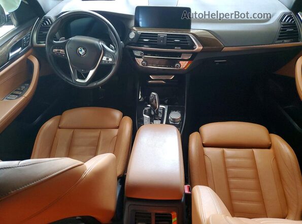 5UXTY5C09M9E16727 2021 BMW X3 Серый Вид панели приборов