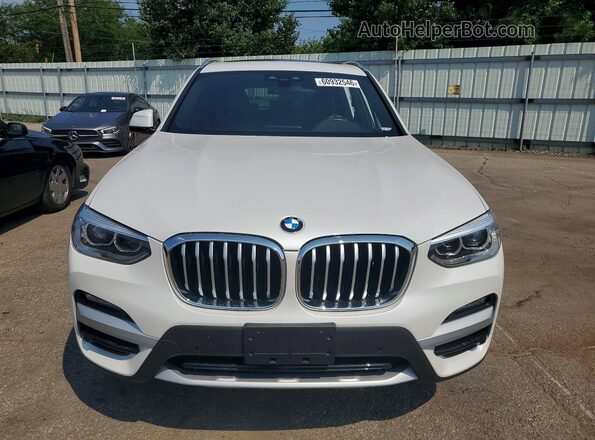 5UXTY5C0XL9B70687 2020 BMW X3 White Դիմացի տեսք