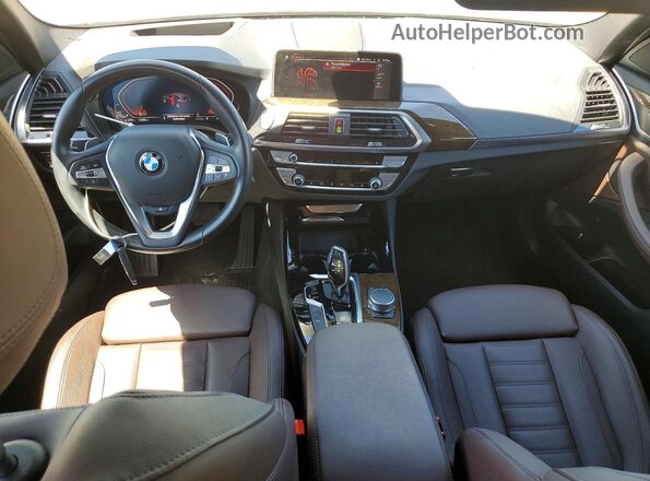 5UXTY5C0XL9C56694 2020 BMW X3 Silver Առջևի վահանակի տեսք