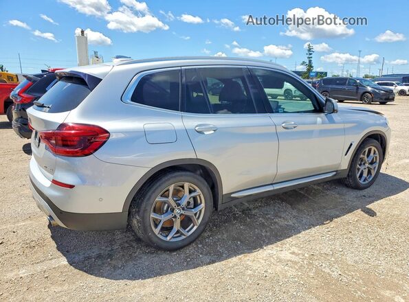 5UXTY5C0XL9C56694 2020 BMW X3 Silver Հետևի աջ