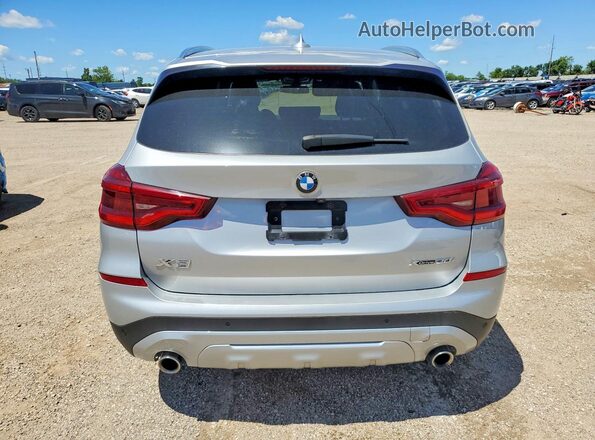 5UXTY5C0XL9C56694 2020 BMW X3 Silver Հետևի տեսք