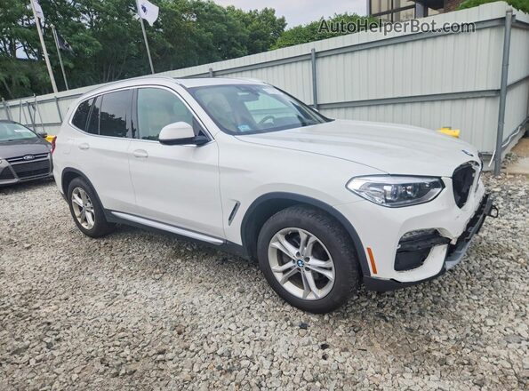 5UXTY5C0XL9D58416 2020 BMW X3 Белый Передняя правая четверть