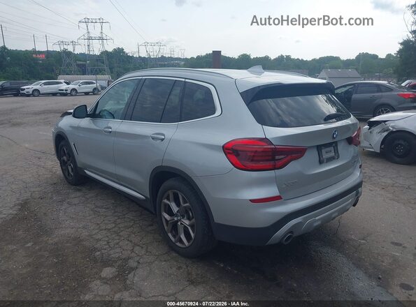 5UXTY5C0XM9E96488 2021 BMW X3 Серебряный Задняя левая четверть