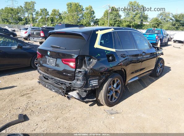 5UXTY5C0XM9F25875 2021 BMW X3 Black Rear right