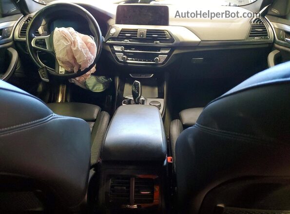 5UXTY9C00L9D35265 2020 BMW X3 Black Вид панелі приладів