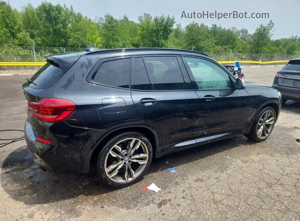 5UXTY9C01M9E65718 2021 BMW X3 Black Trasero derecho