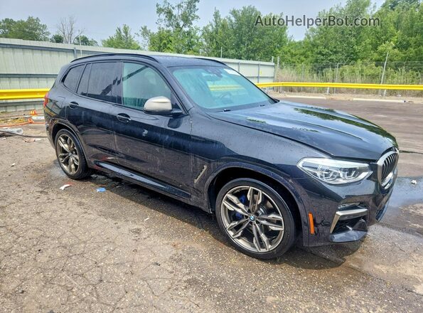 5UXTY9C01M9E65718 2021 BMW X3 Black Delantero derecho