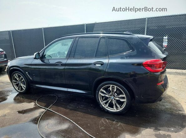 5UXTY9C01M9E65718 2021 BMW X3 Black Trasero izquierdo
