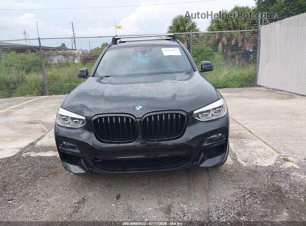 5UXTY9C02M9E91079 2021 BMW X3 Black Widok wnętrza z tyłu