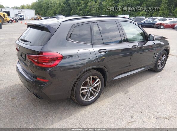 5UXTY9C02M9F13016 2021 BMW X3 Gray Trasero derecho