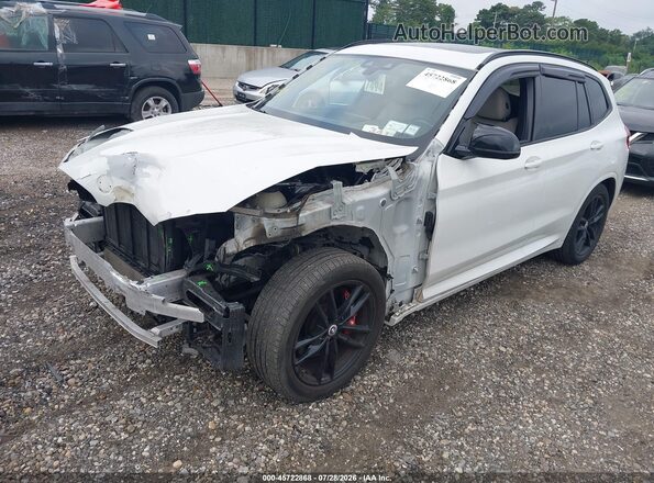 5UXTY9C03M9E20232 2021 BMW X3 White Przód lewy