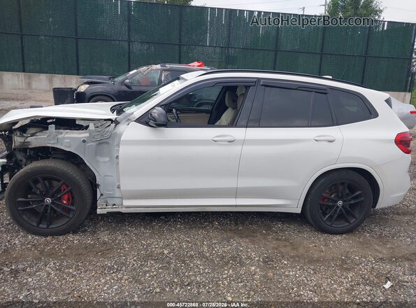 5UXTY9C03M9E20232 2021 BMW X3 White Widok wnętrza 360 stopni