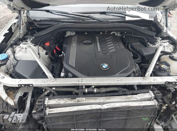 5UXTY9C03M9E20232 2021 BMW X3 White Widok z tyłu