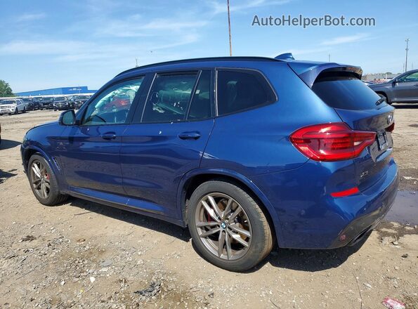 5UXTY9C06M9F80038 2021 BMW X3 Blue Задня ліва чверть