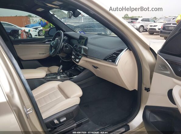 5UXTY9C08M9G95806 2021 BMW X3 Champagne წინა სალონის ხედი