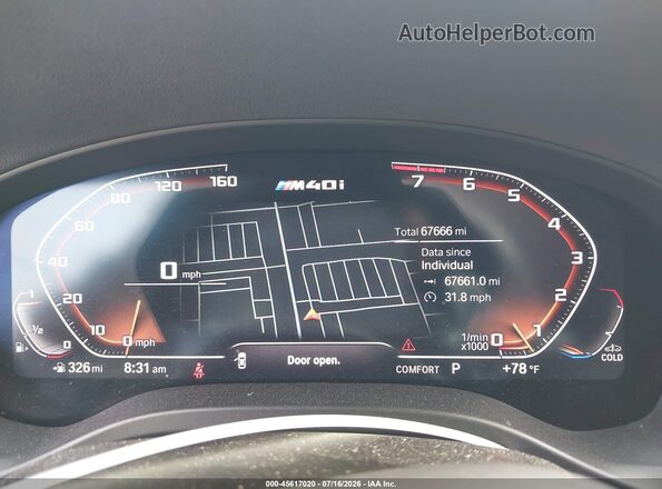 5UXTY9C08M9G95806 2021 BMW X3 Champagne უკანა სავარძლების ხედი