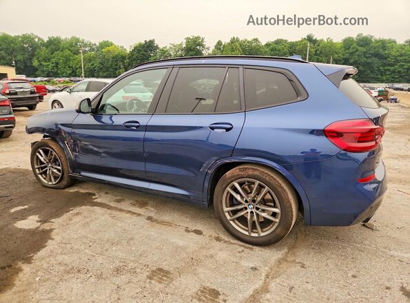 5UXTY9C09L9C18865 2020 BMW X3 Blue უკანა მარცხენა