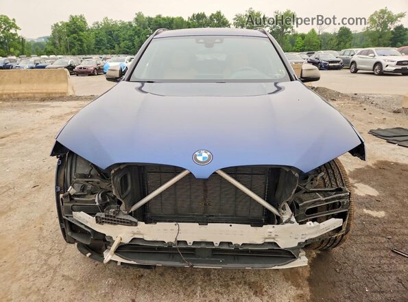 5UXTY9C09L9C18865 2020 BMW X3 Blue წინა ხედი