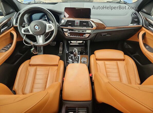 5UXTY9C09L9C18865 2020 BMW X3 Blue წინა პანელის ხედი