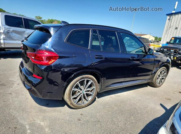 5UXTY9C09M9E10174 2021 BMW X3 Black Tył prawy