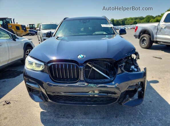5UXTY9C09M9E10174 2021 BMW X3 Black Widok z przodu