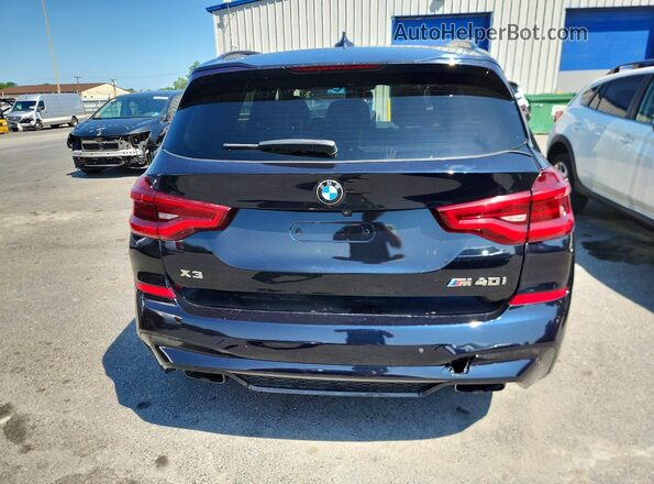 5UXTY9C09M9E10174 2021 BMW X3 Black Widok z tyłu