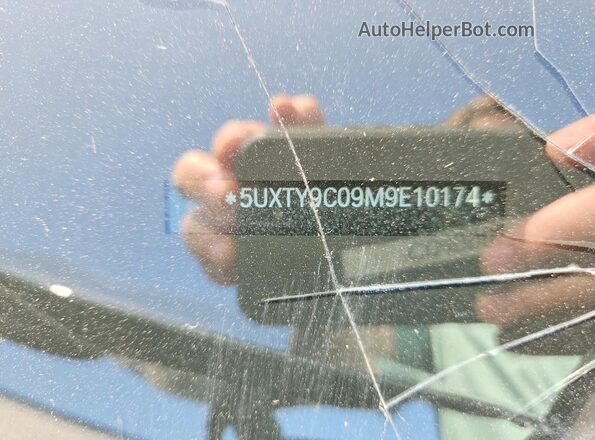 5UXTY9C09M9E10174 2021 BMW X3 Black Widok naklejki z numerem VIN